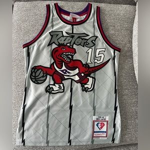 Mitchell & Ness NBA 75th Platinum Vince Carter Jersey Sz Small BRAND NEW W/ TAGS